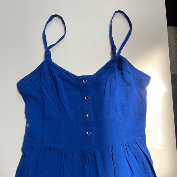 Little Blue Sleeveless Sun Dress from Express Size Small - Picture 2 of 7